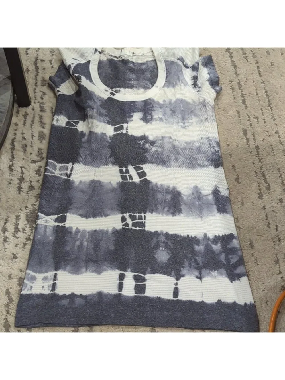Lululemon Run: Swiftly Tech Short Sleeve Scoop *Tie Dye Heathered Black